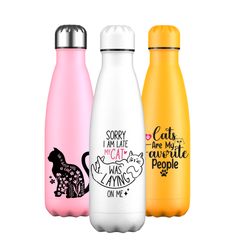 Original Cat Quotes Water Bottle