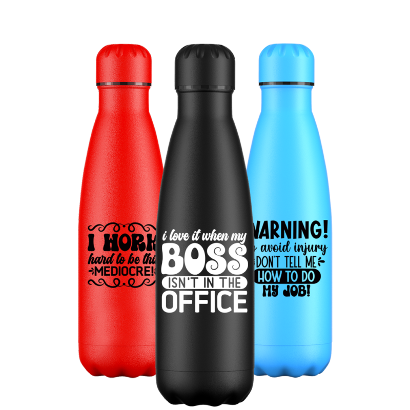 Original Work Quotes Office Water Bottle