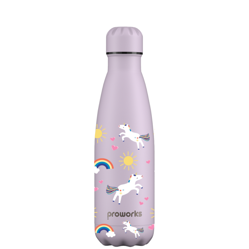 Original Unicorn Water Bottle - Flying Unicorn Pattern