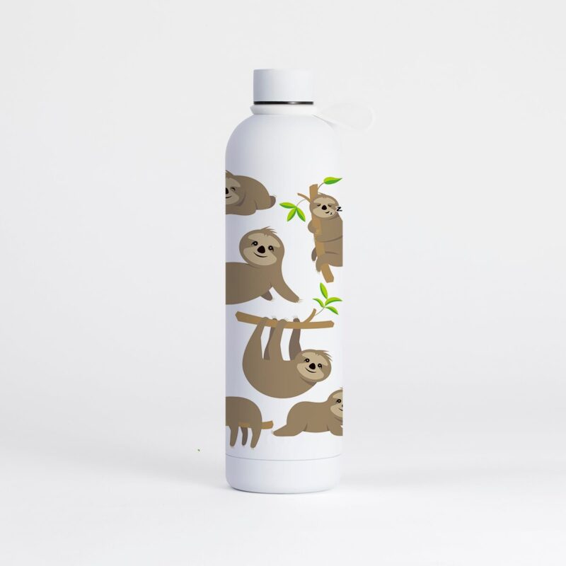 Sloth Water Bottle (1 Litre) Pulse - Pure White